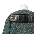 Louis Vuitton ルイ・ヴィトン / 23SS ブークレ ツイード ボクシー ジャケット / RW231B ZX7 FOVE15 / size 38（GREEN x BLACK）
