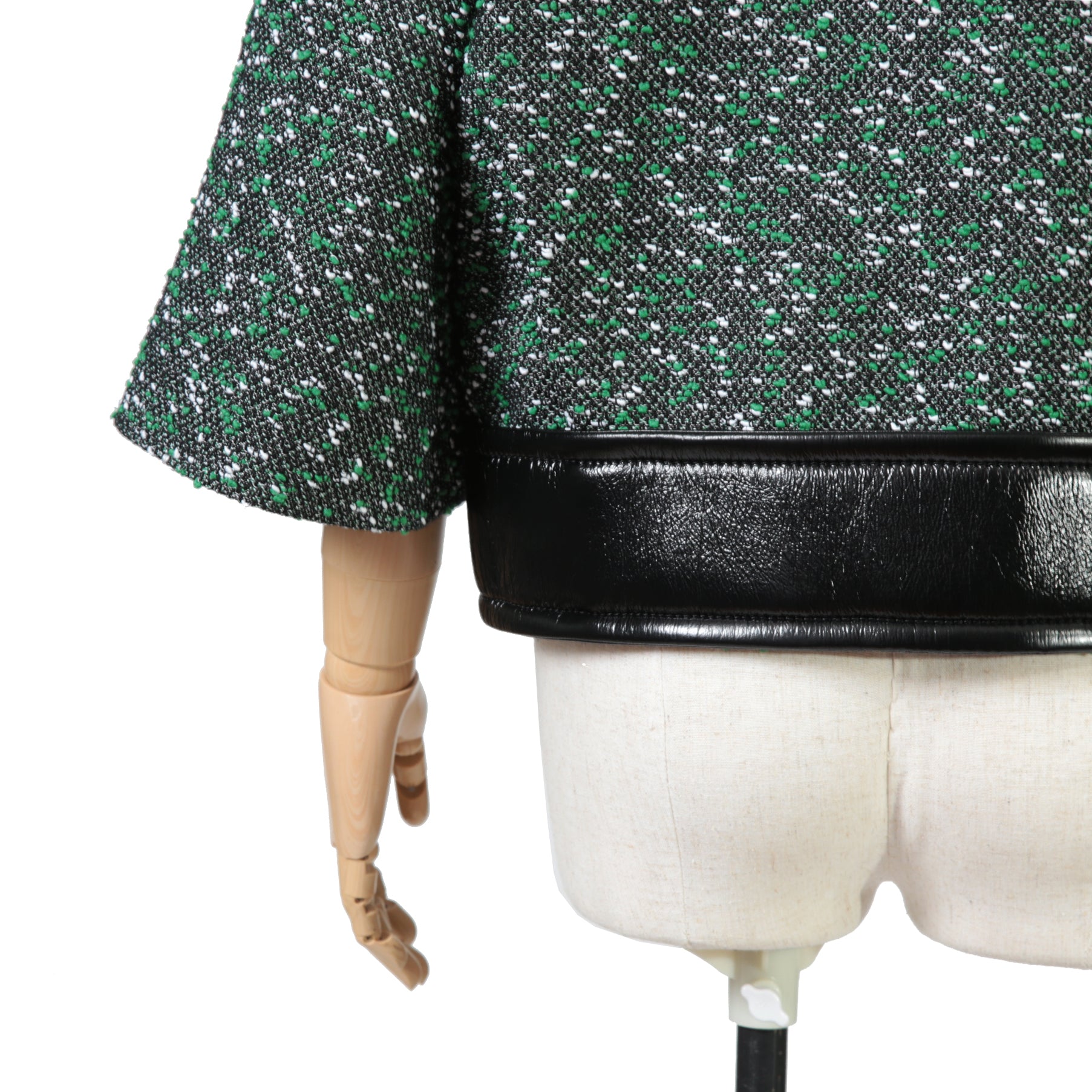 Louis Vuitton ルイ・ヴィトン / 23SS ブークレ ツイード ボクシー ジャケット / RW231B ZX7 FOVE15 / size 38（GREEN x BLACK）