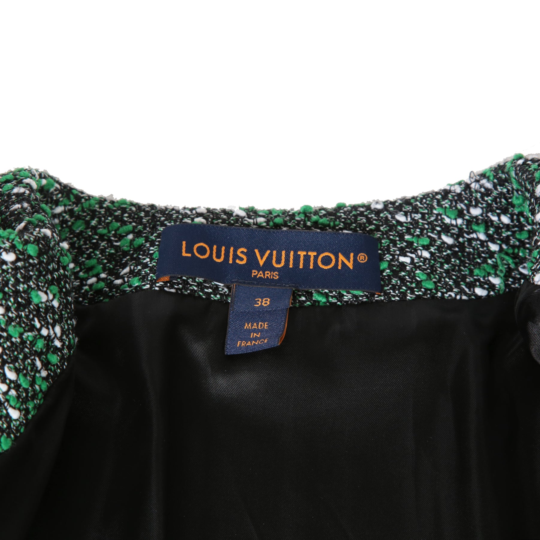 Louis Vuitton ルイ・ヴィトン / 23SS ブークレ ツイード ボクシー ジャケット / RW231B ZX7 FOVE15 / size 38（GREEN x BLACK）