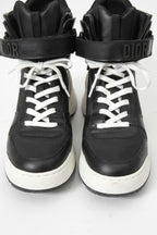 Christian Dior クリスチャンディオール / JUMPER ジャンパー レザーハイカット スニーカー シューズ / size 38 (25cm) 黒 白 レディース