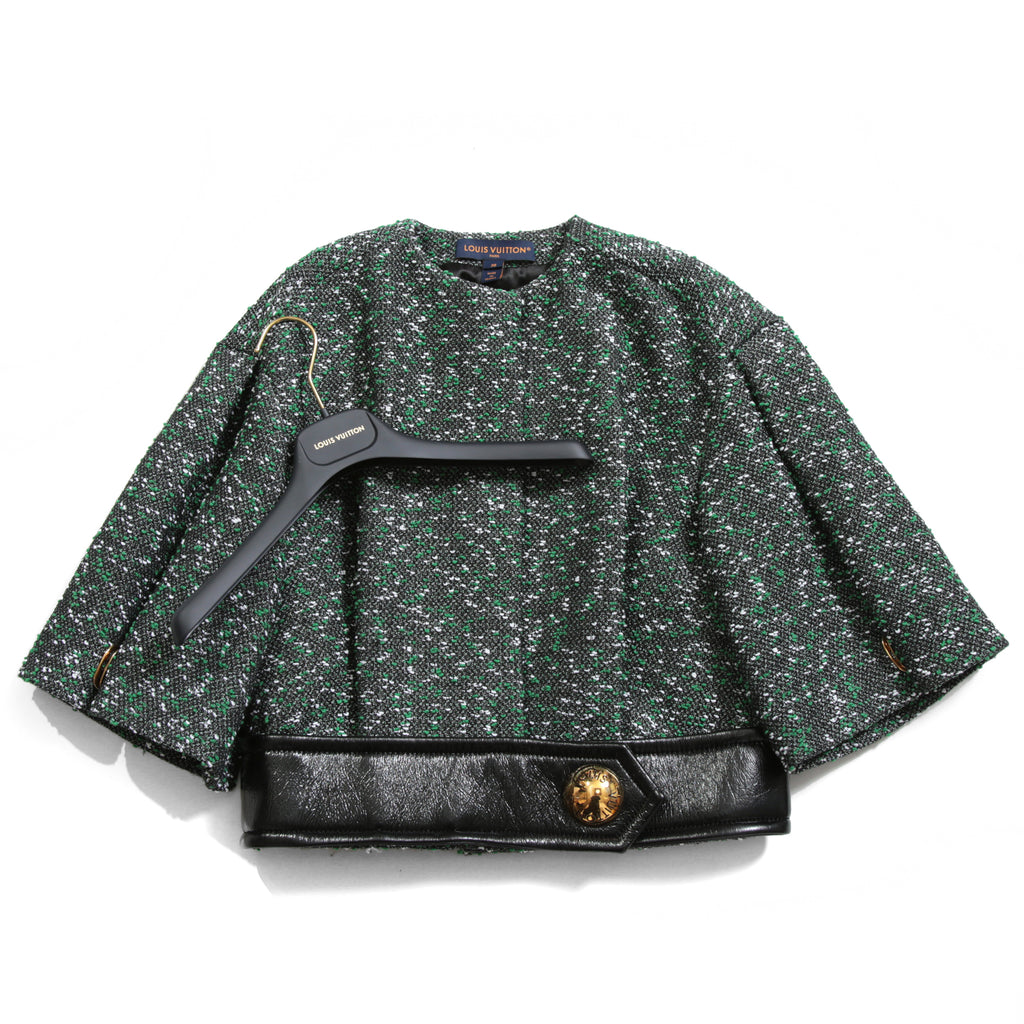 Louis Vuitton ルイ・ヴィトン / 23SS ブークレ ツイード ボクシー ジャケット / RW231B ZX7 FOVE15 / size 38（GREEN x BLACK）