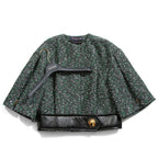 Louis Vuitton ルイ・ヴィトン / 23SS ブークレ ツイード ボクシー ジャケット / RW231B ZX7 FOVE15 / size 38（GREEN x BLACK）