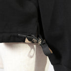 FENDI フェンディ / 美品  FENDI ROMA刺繍  ショート丈 サイドリボン スウェット プルオーバー / FS7102 AC6A / size 40 （BLACK） レディース