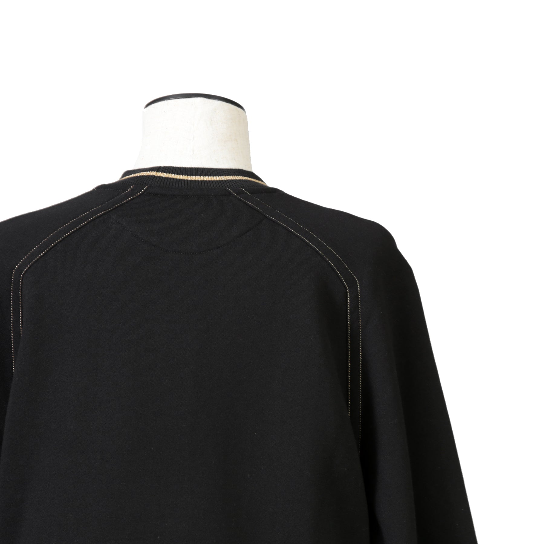 FENDI フェンディ / 美品  FENDI ROMA刺繍  ショート丈 サイドリボン スウェット プルオーバー / FS7102 AC6A / size 40 （BLACK） レディース