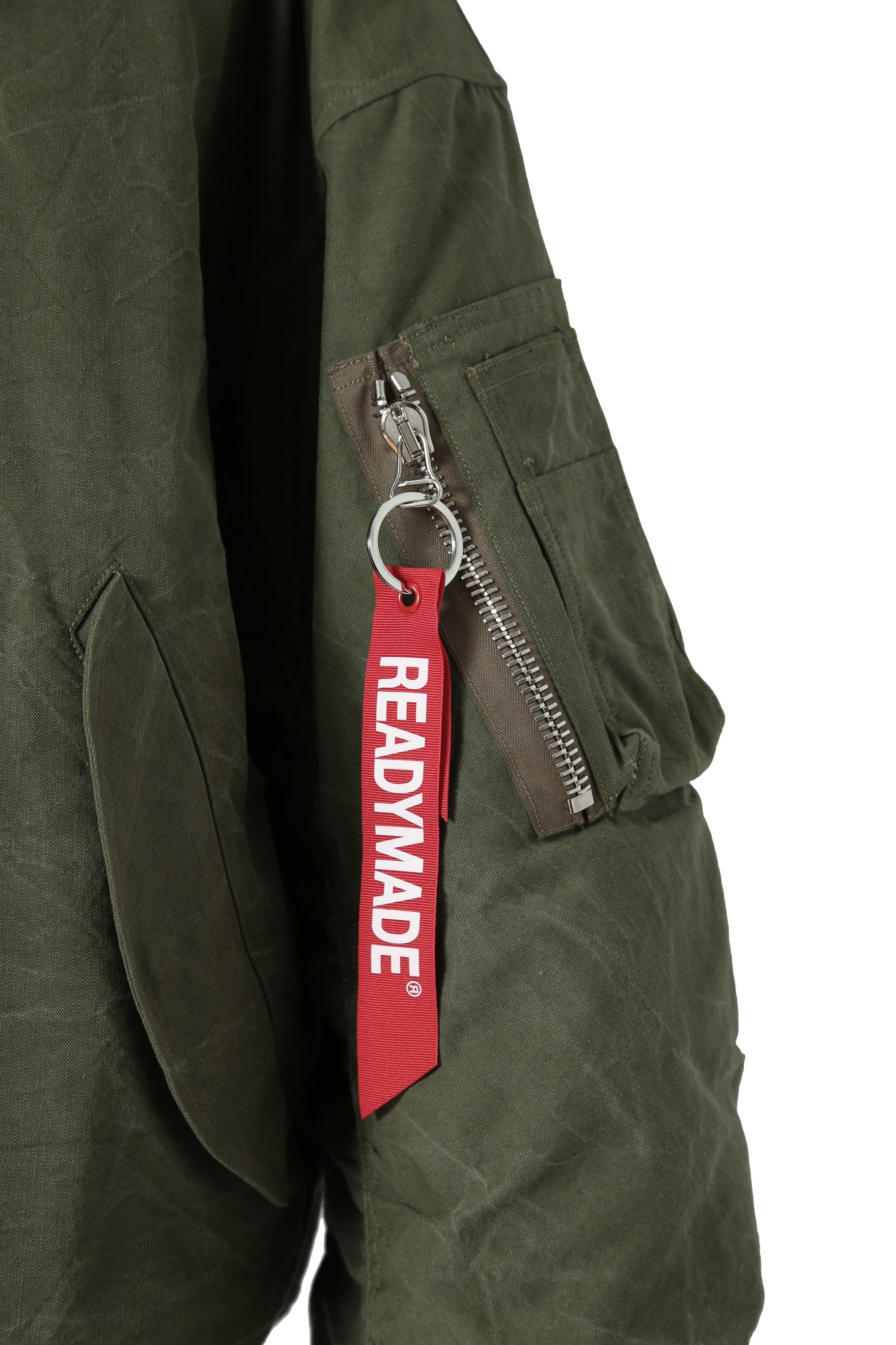 新品 READYMADE レディメイド/ JESSE JACKET / size 2 (KHAKI) フライトジャケット MA-1 / 裏地取り外し可能