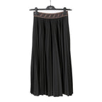 FENDI フェンディ / 美品 FF柄 プリーツスカート ブラック ズッカ / FQ7135 A5WC / size 40 (BLACK) レディース