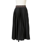 FENDI フェンディ / 美品 FF柄 プリーツスカート ブラック ズッカ / FQ7135 A5WC / size 40 (BLACK) レディース