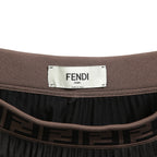 FENDI フェンディ / 美品 FF柄 プリーツスカート ブラック ズッカ / FQ7135 A5WC / size 40 (BLACK) レディース