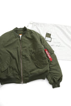 新品 READYMADE レディメイド/ JESSE JACKET / size 2 (KHAKI) フライトジャケット MA-1 / 裏地取り外し可能