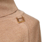 Louis Vuitton ルイ・ヴィトン / 22AW 美品 D-Ring Turtle Neck Knit Sweater Dリング  /  カシミヤ ウール タートルネック ニットセーター /  RW222B TL8 FNKL92 / size S (キャメルブラウン)