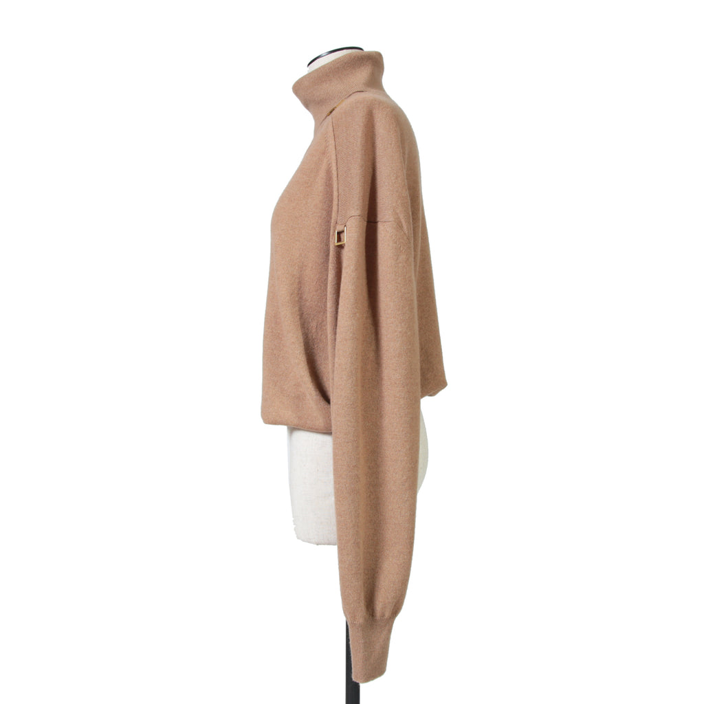Louis Vuitton ルイ・ヴィトン / 22AW 美品 D-Ring Turtle Neck Knit Sweater Dリング  /  カシミヤ ウール タートルネック ニットセーター /  RW222B TL8 FNKL92 / size S (キャメルブラウン)