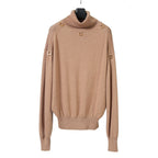 Louis Vuitton ルイ・ヴィトン / 22AW 美品 D-Ring Turtle Neck Knit Sweater Dリング  /  カシミヤ ウール タートルネック ニットセーター /  RW222B TL8 FNKL92 / size S (キャメルブラウン)