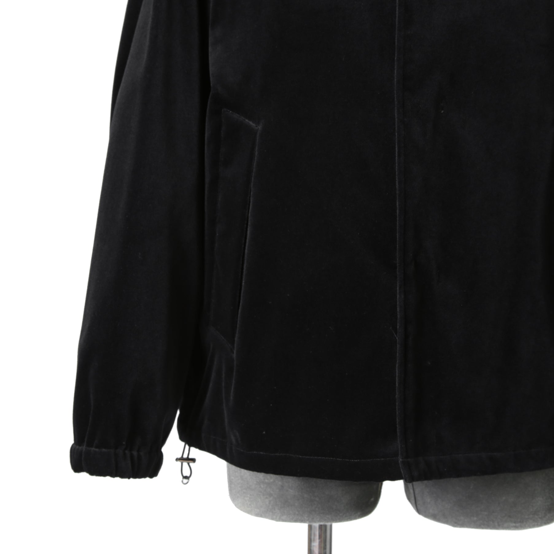 LANVIN collection / 美品 22AW Beau Garcons 祐真朋樹 / ベルベット コーチジャケット / LA-6M-87672 / size 48 (BLACK)