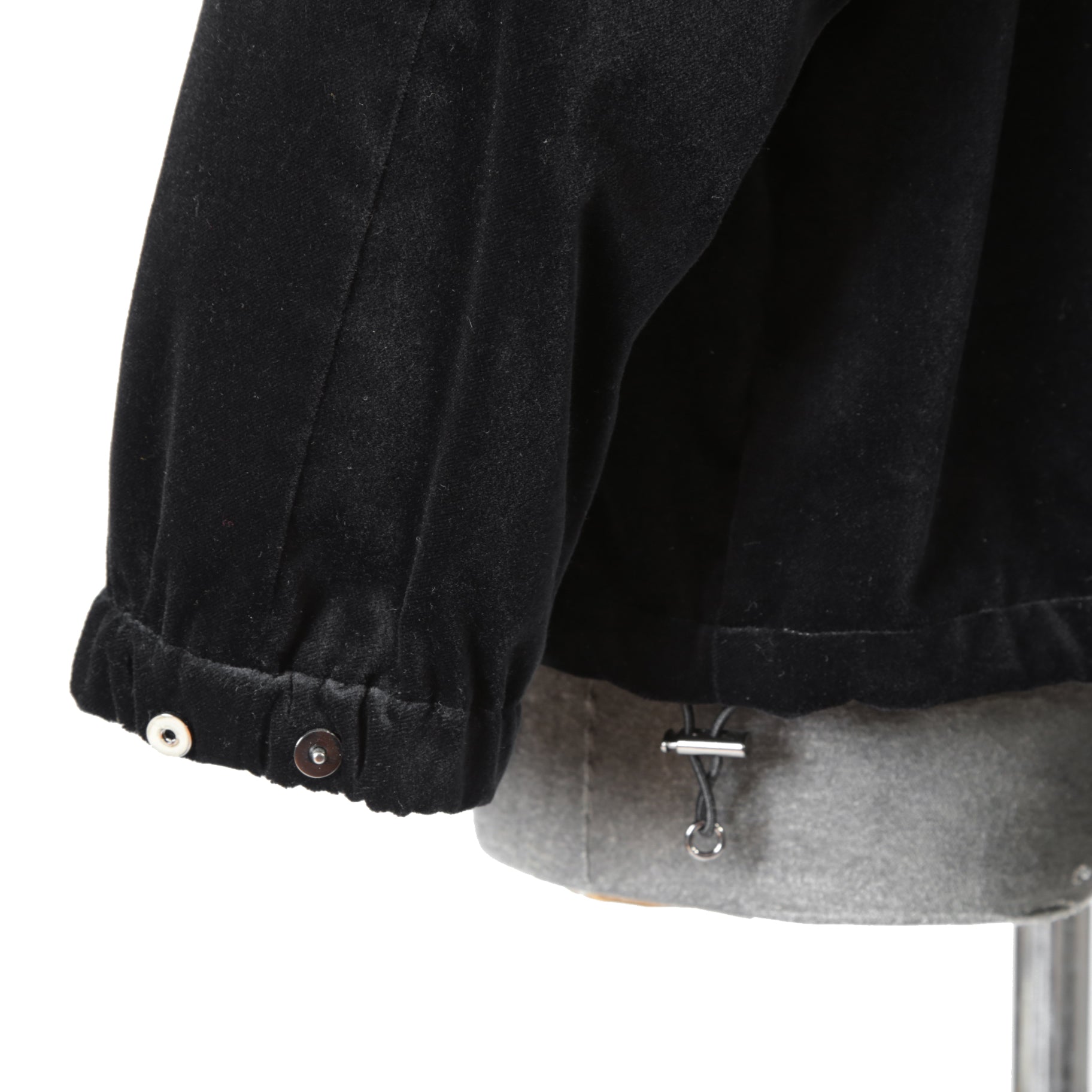 LANVIN collection / 美品 22AW Beau Garcons 祐真朋樹 / ベルベット コーチジャケット / LA-6M-87672 / size 48 (BLACK)