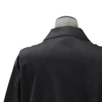 LANVIN collection / 美品 22AW Beau Garcons 祐真朋樹 / ベルベット コーチジャケット / LA-6M-87672 / size 48 (BLACK)