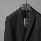 FENDI フェンディ / 美品 リネン ブークレ ジャケット / FJ0595 AFDP / size 48 (BLACK) ブレザー