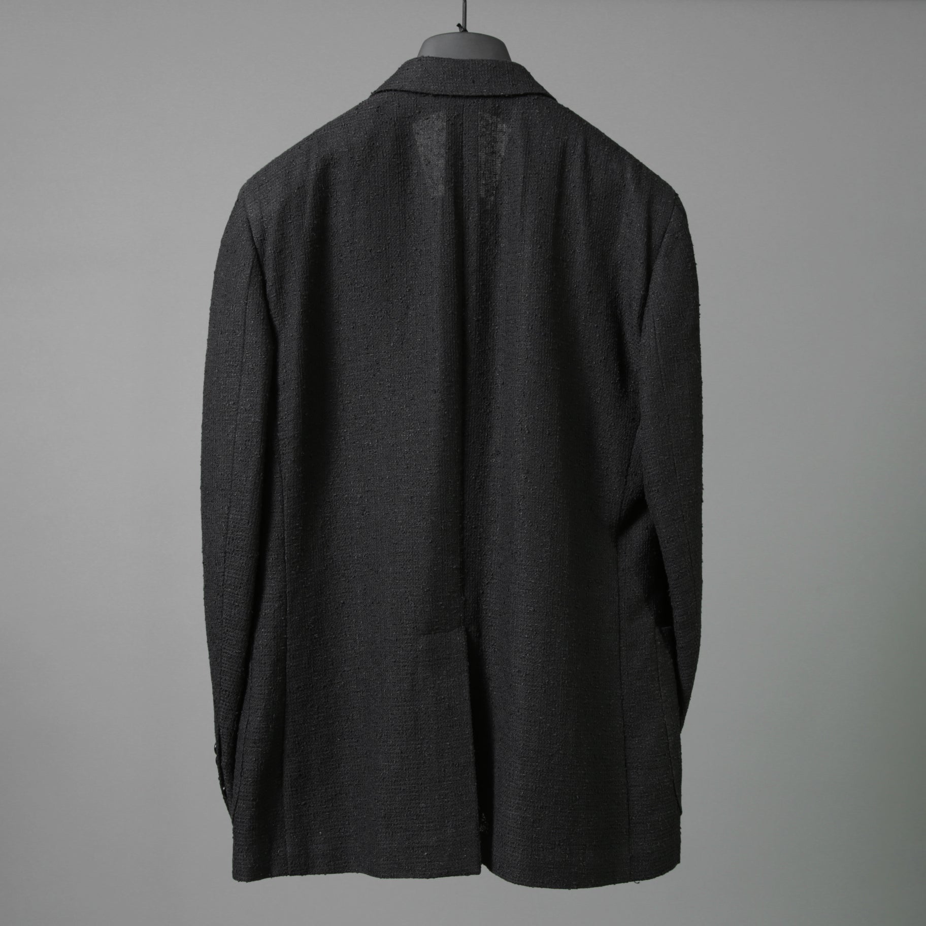 FENDI フェンディ / 美品 リネン ブークレ ジャケット / FJ0595 AFDP / size 48 (BLACK) ブレザー