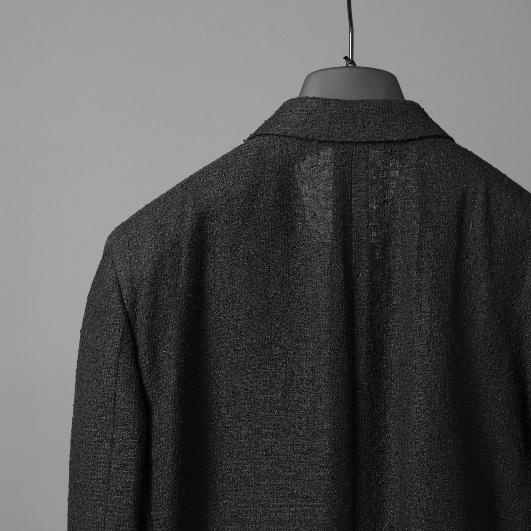 FENDI フェンディ / 美品 リネン ブークレ ジャケット / FJ0595 AFDP / size 48 (BLACK) ブレザー