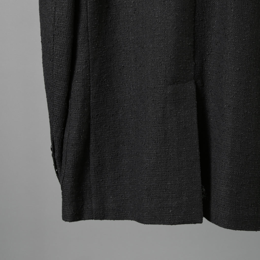 FENDI フェンディ / 美品 リネン ブークレ ジャケット / FJ0595 AFDP / size 48 (BLACK) ブレザー