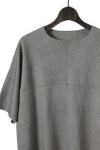 新品 m.a+ エムエークロス / 24SS one piece short sleeve t-shirt / T211C/MJP1 / ルーズフィット / size 58 (LIGHT CARBON)