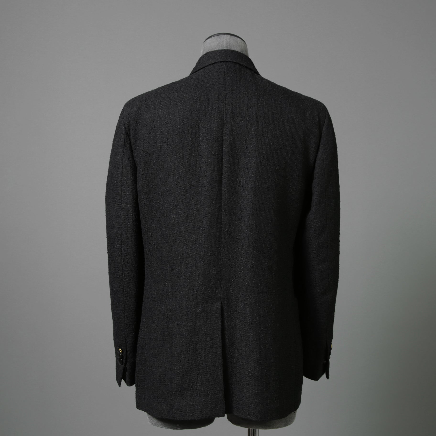 FENDI フェンディ / 美品 リネン ブークレ ジャケット / FJ0595 AFDP / size 48 (BLACK) ブレザー