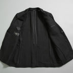 FENDI フェンディ / 美品 リネン ブークレ ジャケット / FJ0595 AFDP / size 48 (BLACK) ブレザー