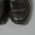 希少 イサムカタヤマ バックラッシュ THE LINE × WHITEFLAGS コラボ / アッパークロコ JPカーフ サイドジップブーツ/ 28cm (ダークブラウン) シューズ