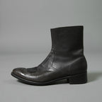 希少 イサムカタヤマ バックラッシュ THE LINE × WHITEFLAGS コラボ / アッパークロコ JPカーフ サイドジップブーツ/ 28cm (ダークブラウン) シューズ