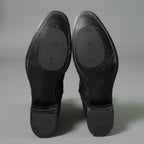 希少 イサムカタヤマ バックラッシュ THE LINE × WHITEFLAGS コラボ / アッパークロコ JPカーフ サイドジップブーツ/ 28cm (ダークブラウン) シューズ