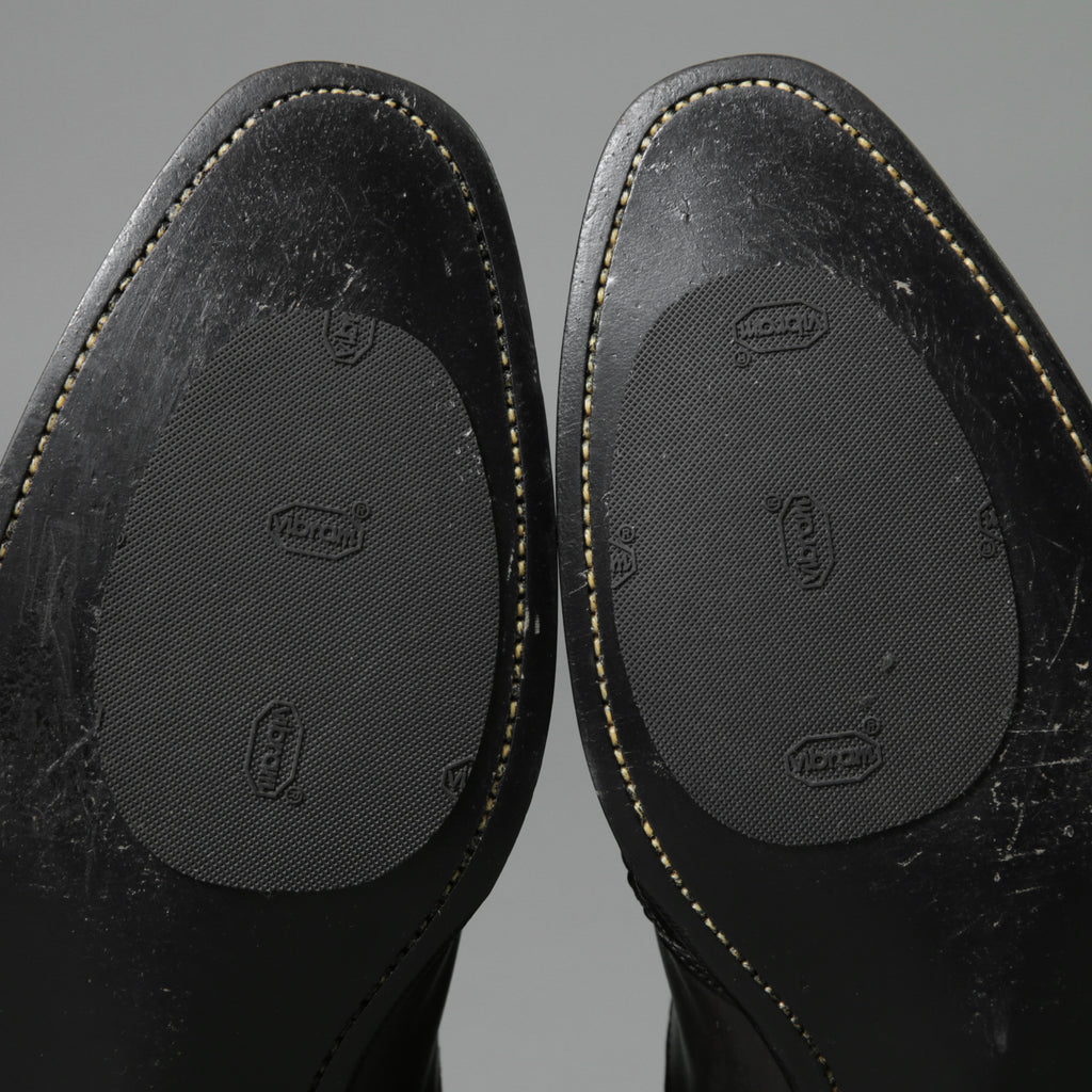 希少 イサムカタヤマ バックラッシュ THE LINE × WHITEFLAGS コラボ / アッパークロコ JPカーフ サイドジップブーツ/ 28cm (ダークブラウン) シューズ