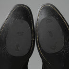 希少 イサムカタヤマ バックラッシュ THE LINE × WHITEFLAGS コラボ / アッパークロコ JPカーフ サイドジップブーツ/ 28cm (ダークブラウン) シューズ