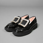 Roger Vivier ロジェヴィヴィエ  / 美品 ヴィヴ レンジャー パテントレザー / ローファー / size 22.5cm (BLACK) シューズ レディース