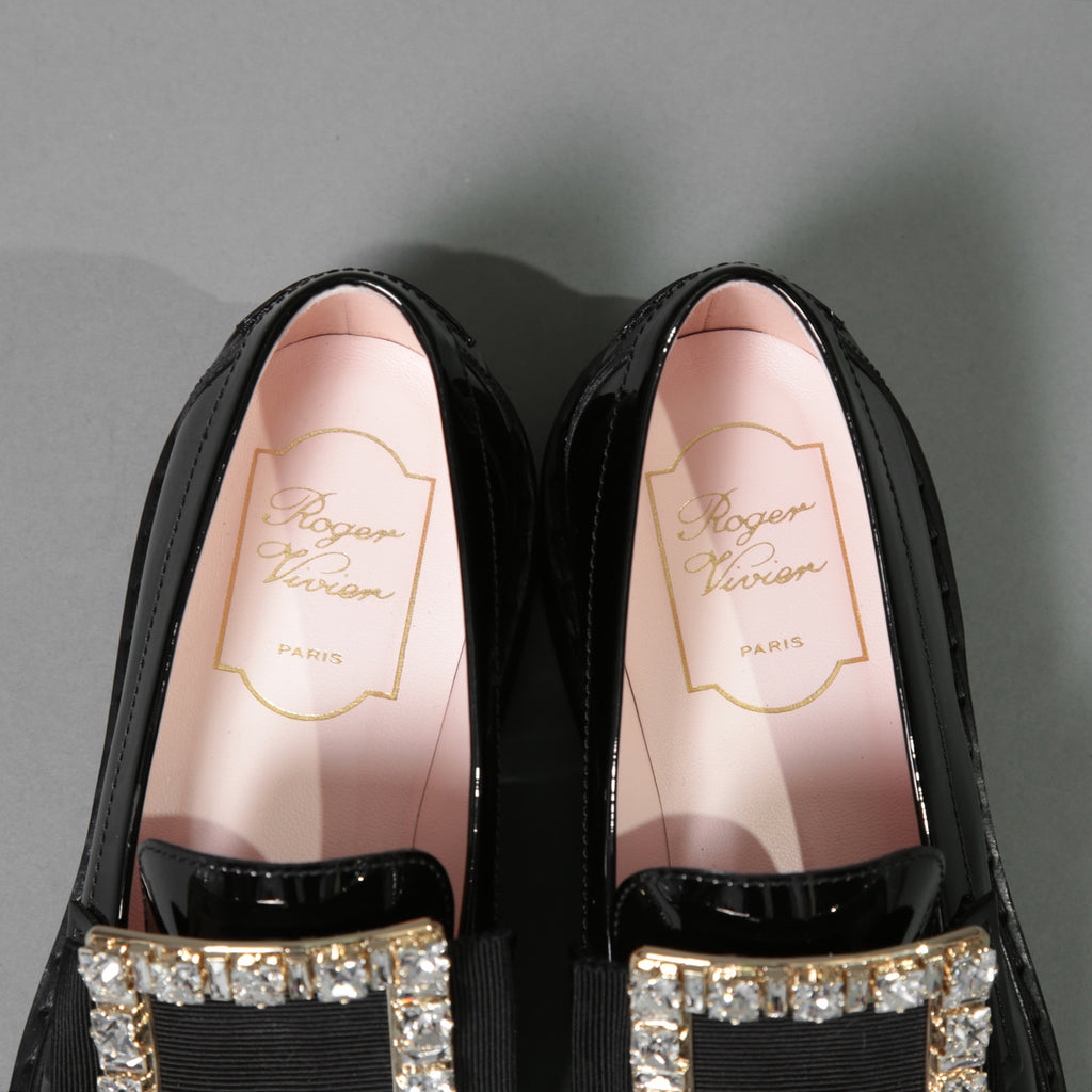 Roger Vivier ロジェヴィヴィエ  / 美品 ヴィヴ レンジャー パテントレザー / ローファー / size 22.5cm (BLACK) シューズ レディース