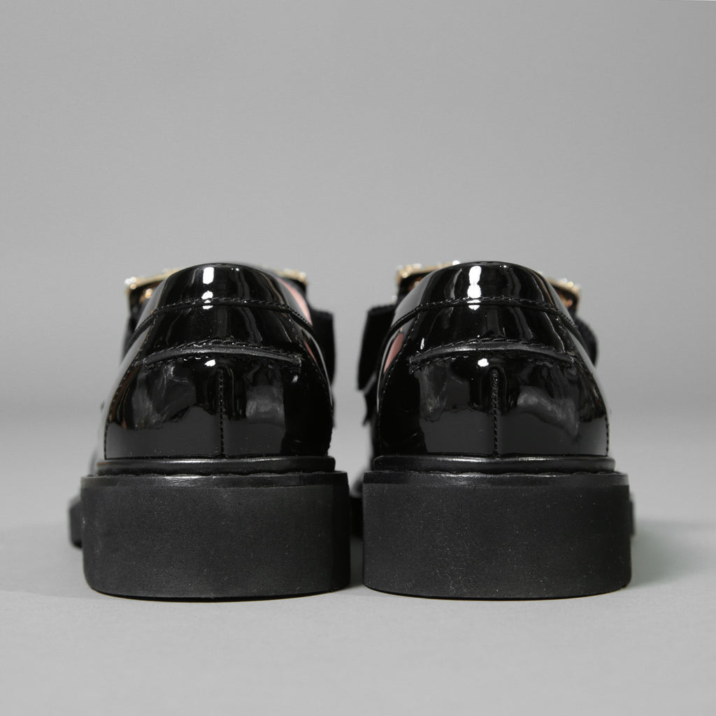 Roger Vivier ロジェヴィヴィエ  / 美品 ヴィヴ レンジャー パテントレザー / ローファー / size 22.5cm (BLACK) シューズ レディース