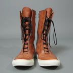incarnation インカネーション / CalfLeather Sneaker Boots / 31410-7373-NK / size 41 (BROWN)
