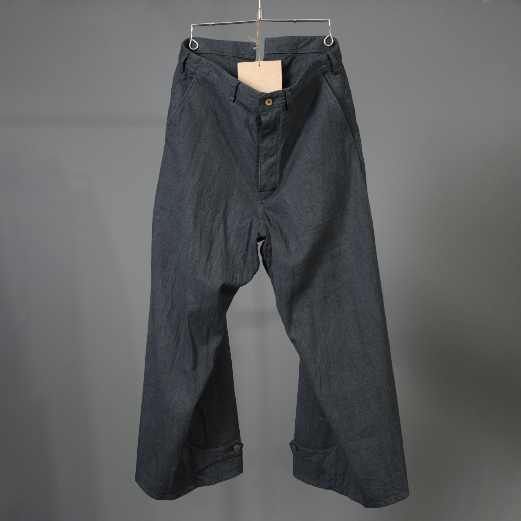 Araki Yuu アラキユウ / 25SS 美品 バギーパンツ / size 1 (DYED BLACK)