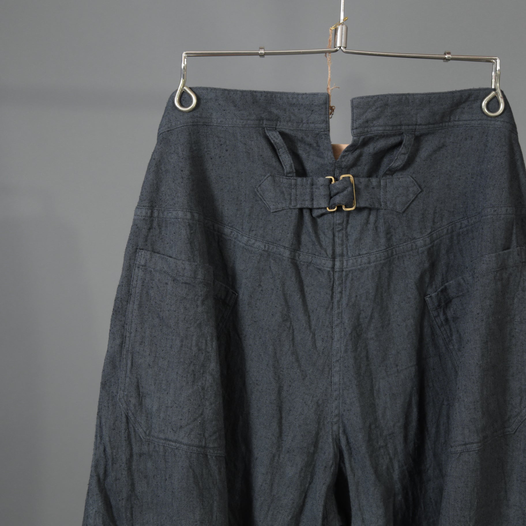 Araki Yuu アラキユウ / 25SS 美品 バギーパンツ / size 1 (DYED BLACK)