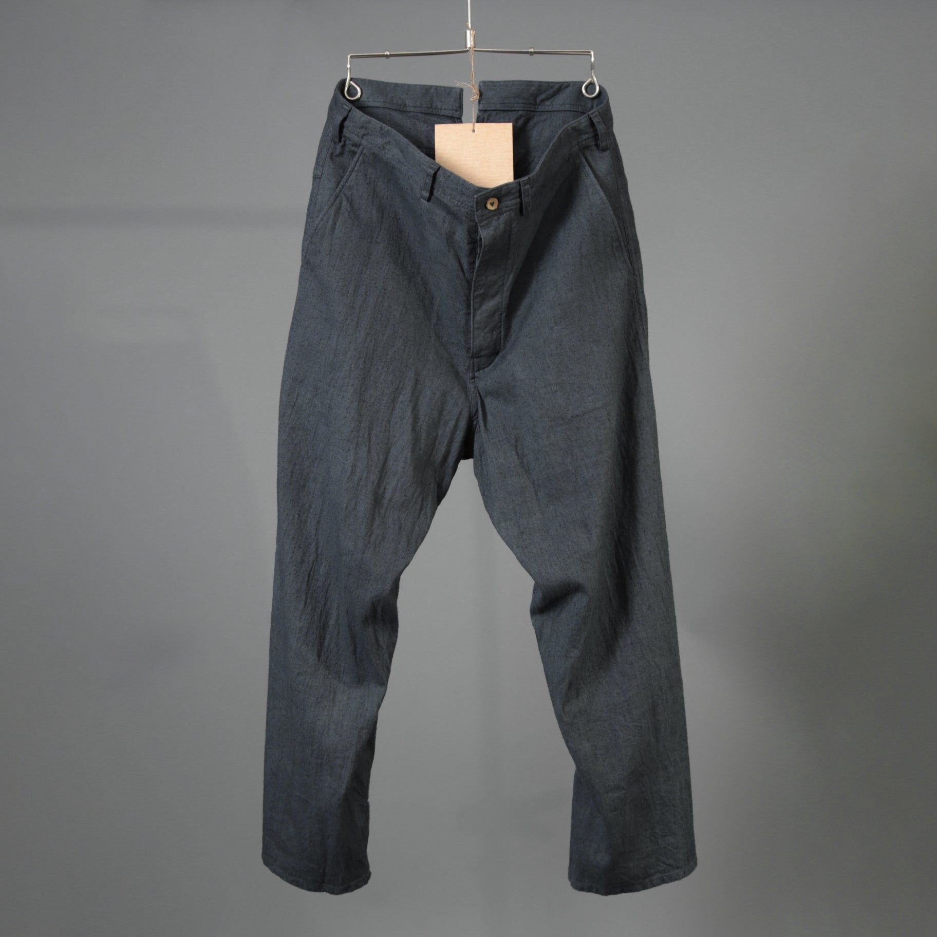 Araki Yuu アラキユウ / 25SS 美品 バギーパンツ / size 1 (DYED BLACK)