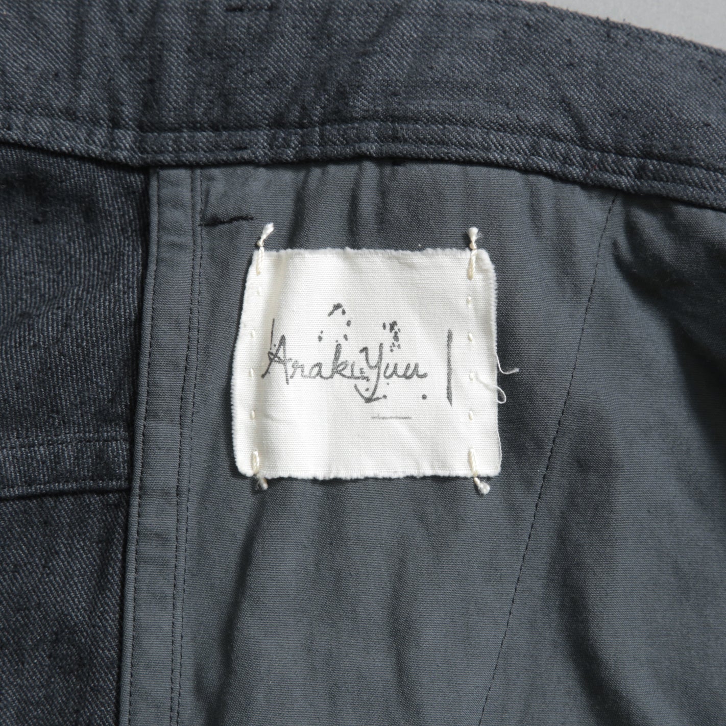 Araki Yuu アラキユウ / 25SS 美品 バギーパンツ / size 1 (DYED BLACK)