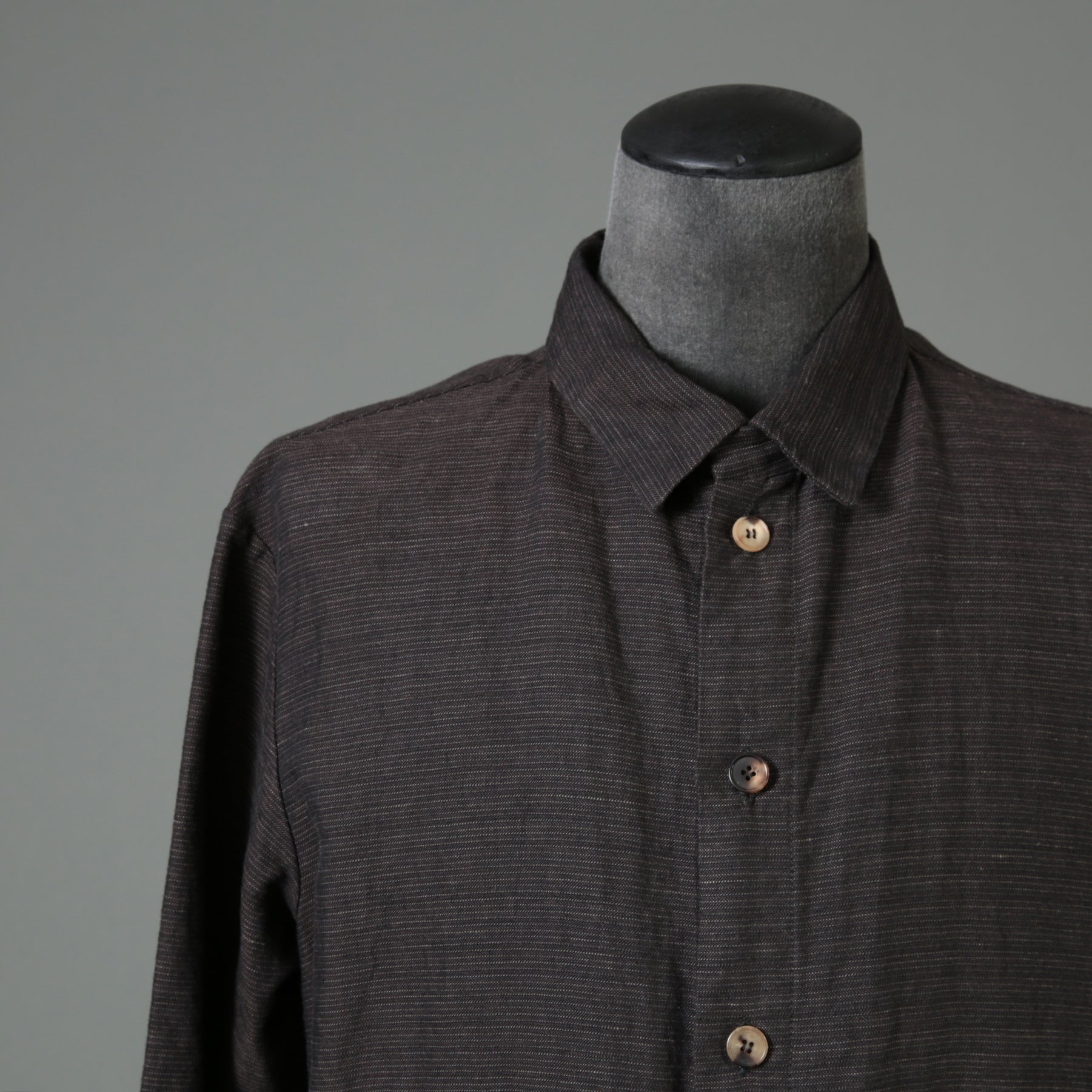 BIEK VERSTAPPEN ビークファースタッペン / 23SS 新品 Long Shirt Coat With Pockets / シャツコート / size Mud Dark(Hand Dyed)