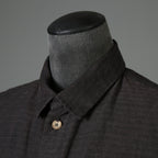 BIEK VERSTAPPEN ビークファースタッペン / 23SS 新品 Long Shirt Coat With Pockets / シャツコート / size Mud Dark(Hand Dyed)