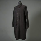 BIEK VERSTAPPEN ビークファースタッペン / 23SS 新品 Long Shirt Coat With Pockets / シャツコート / size Mud Dark(Hand Dyed)