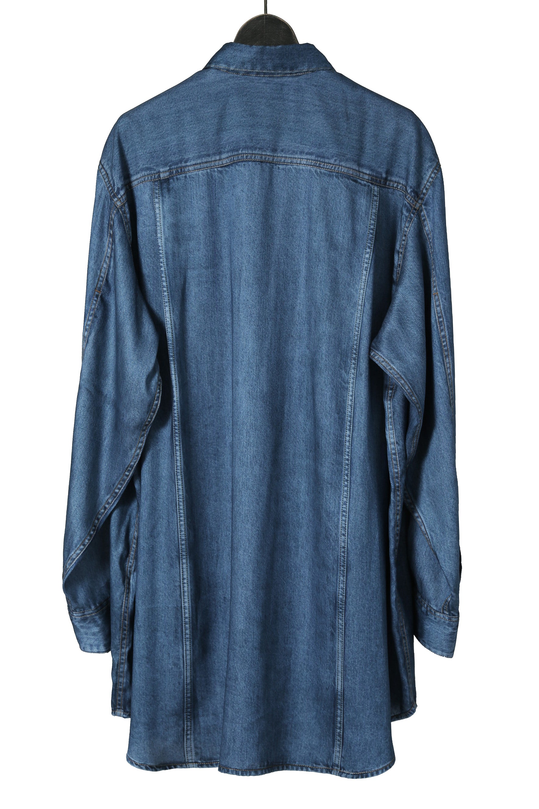 美品 DIESEL ディーゼル / 2022春夏 / ルーズフィット デニムプリント 長袖シャツ/ C-EJA A060670WDAD / size S