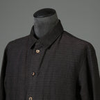 BIEK VERSTAPPEN ビークファースタッペン / 23SS 新品 Long Shirt Coat With Pockets / シャツコート / size Mud Dark(Hand Dyed)