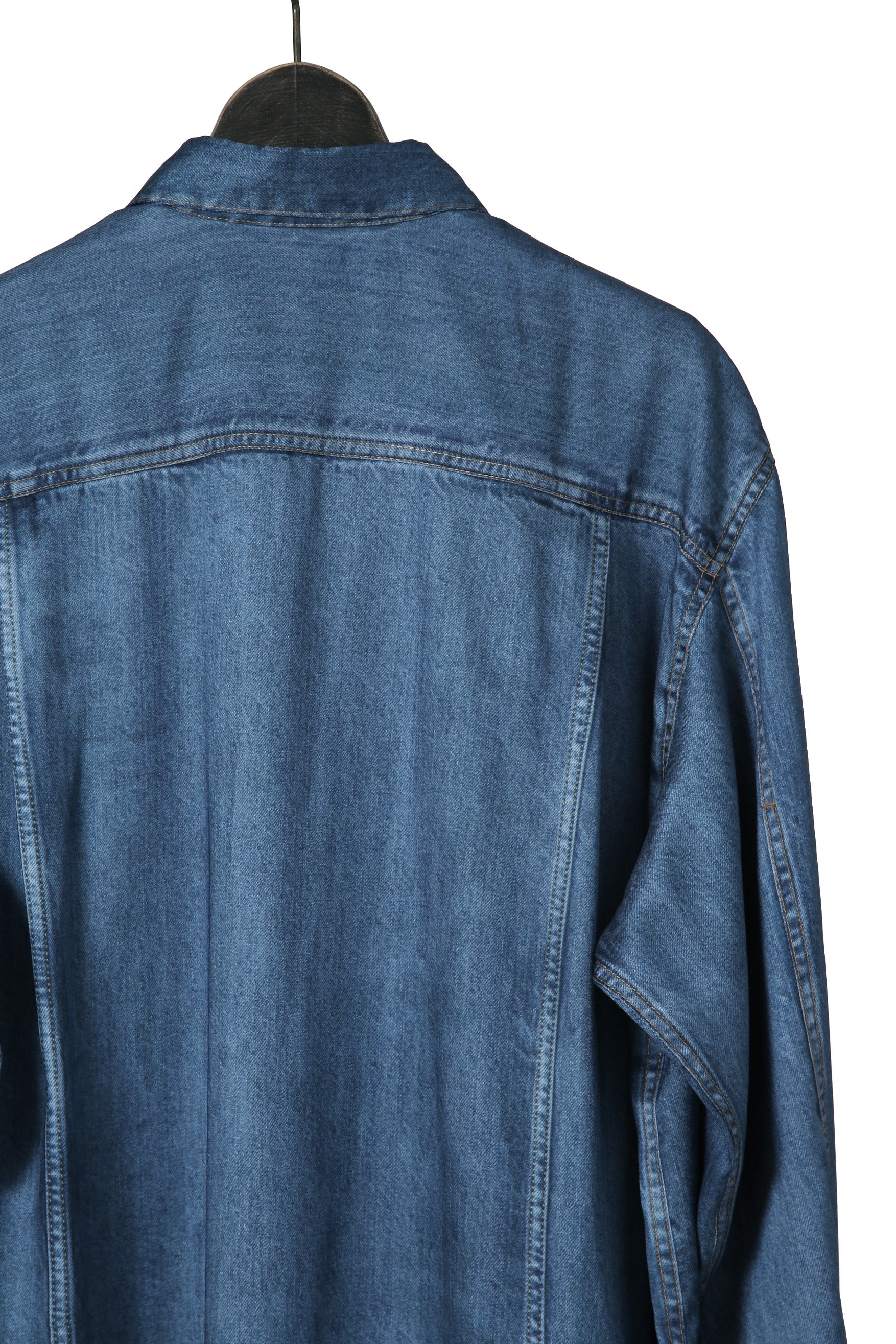 美品 DIESEL ディーゼル / 2022春夏 / ルーズフィット デニムプリント 長袖シャツ/ C-EJA A060670WDAD / size S
