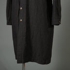 BIEK VERSTAPPEN ビークファースタッペン / 23SS 新品 Long Shirt Coat With Pockets / シャツコート / size Mud Dark(Hand Dyed)
