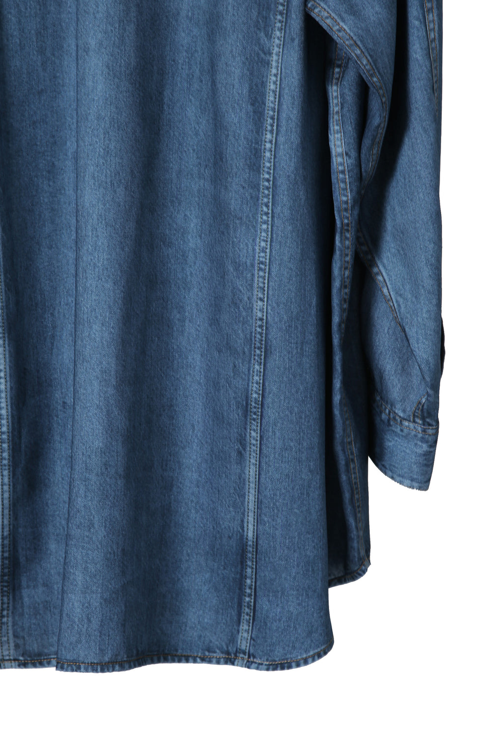 美品 DIESEL ディーゼル / 2022春夏 / ルーズフィット デニムプリント 長袖シャツ/ C-EJA A060670WDAD / size S