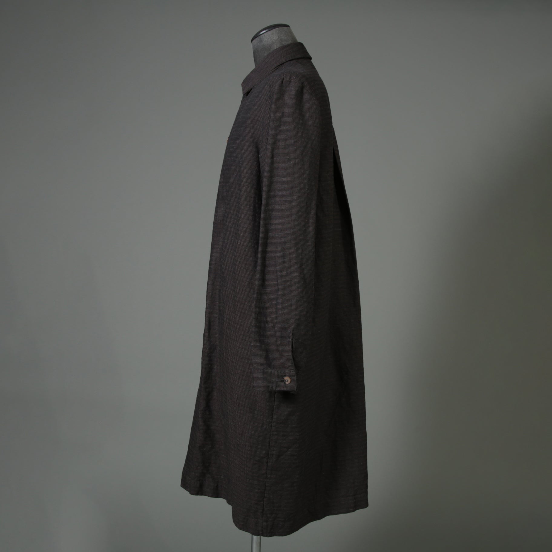 BIEK VERSTAPPEN ビークファースタッペン / 23SS 新品 Long Shirt Coat With Pockets / シャツコート / size Mud Dark(Hand Dyed)