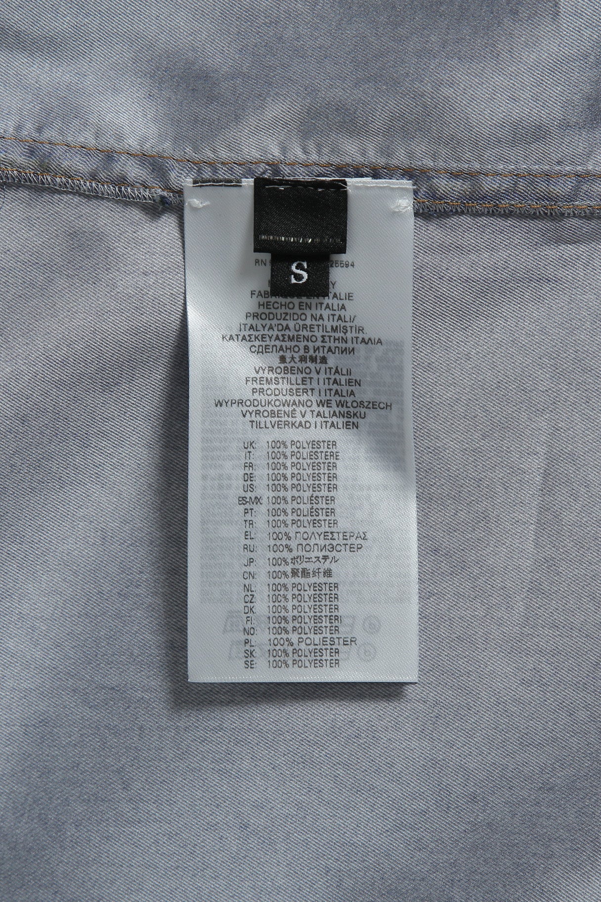 美品 DIESEL ディーゼル / 2022春夏 / ルーズフィット デニムプリント 長袖シャツ/ C-EJA A060670WDAD / size S