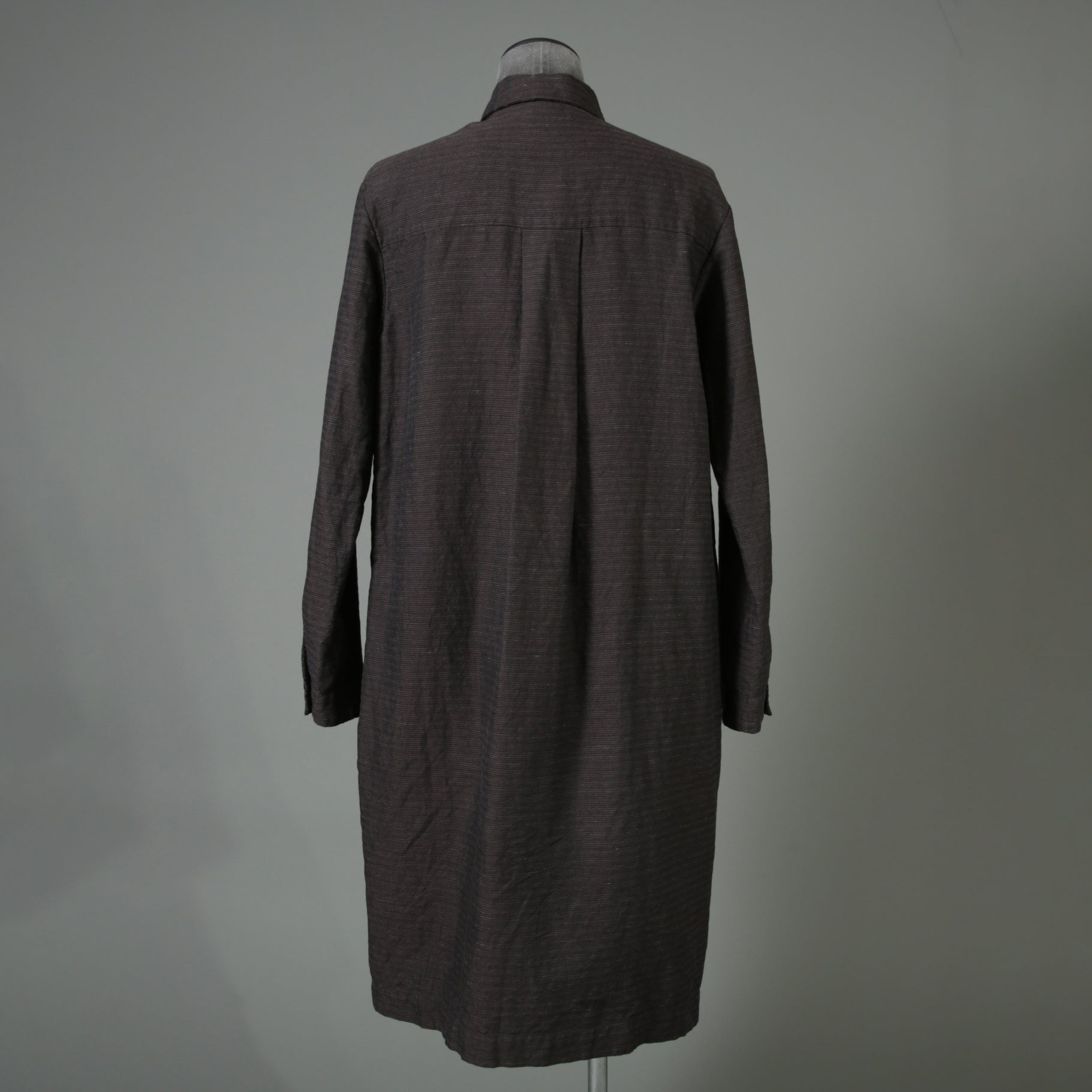 BIEK VERSTAPPEN ビークファースタッペン / 23SS 新品 Long Shirt Coat With Pockets / シャツコート / size Mud Dark(Hand Dyed)